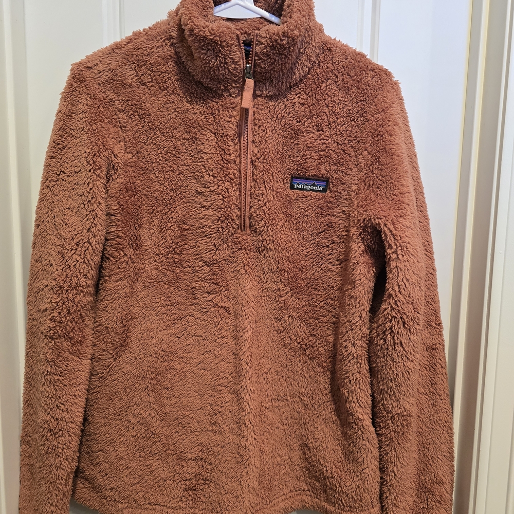 Patagonia Fleece Pullover in Rust